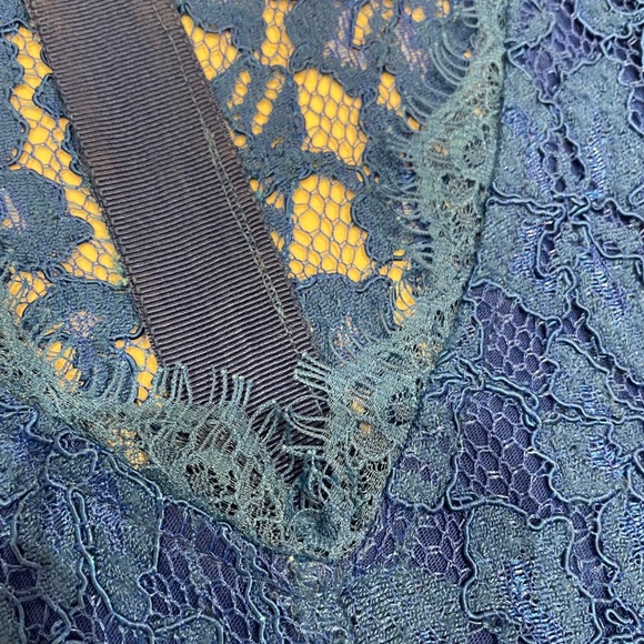 Bright Blue Aritzia Babaton Lace Dress - Picture 8 of 9